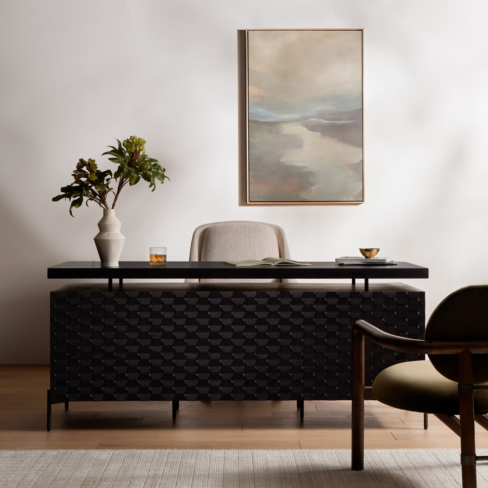 Raffael Desk In Carved Black Wash