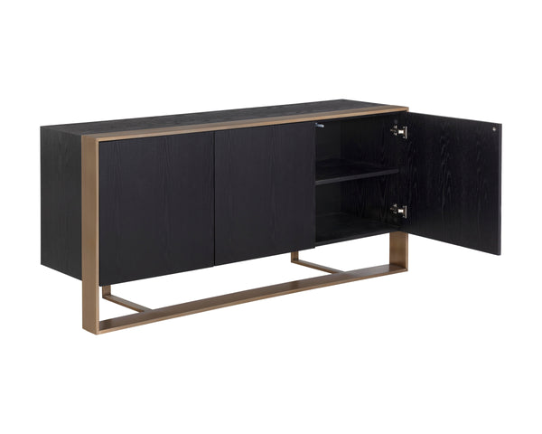 DALTON SIDEBOARD - ANTIQUE BRASS - BLACK
