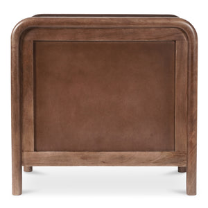 Rye 3 Drawer Nightstand in Warm Brown