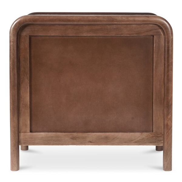 Rye 3 Drawer Nightstand in Warm Brown