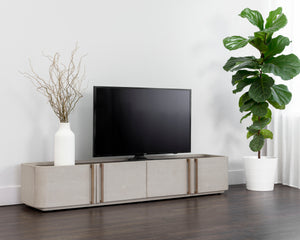 JAMILLE MEDIA CONSOLE AND CABINET - CREAM