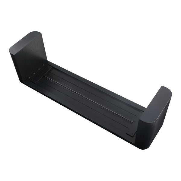 Post Small Dining Bench in Black Oak
