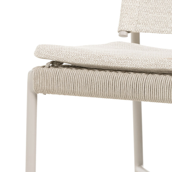 Miller Outdoor Dining Chair In Dove Taupe