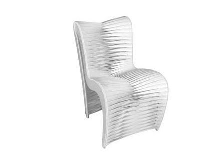 Seat Belt Dining Chair,White