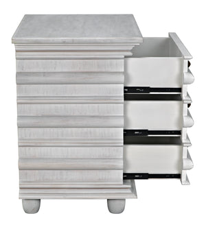 Ascona Side Table, White Wash