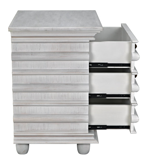 Ascona Side Table, White Wash