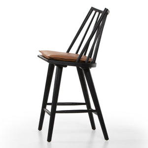 Lewis Windsor Stool W Cushion In Bl In Counter