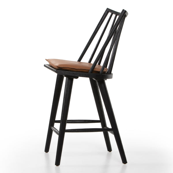 Lewis Windsor Stool W Cushion In Bl In Counter
