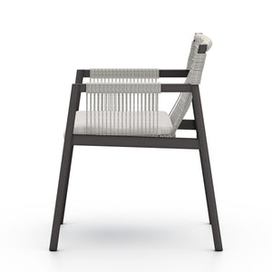 Shuman Outdoor Dining Chair In Stone Grey