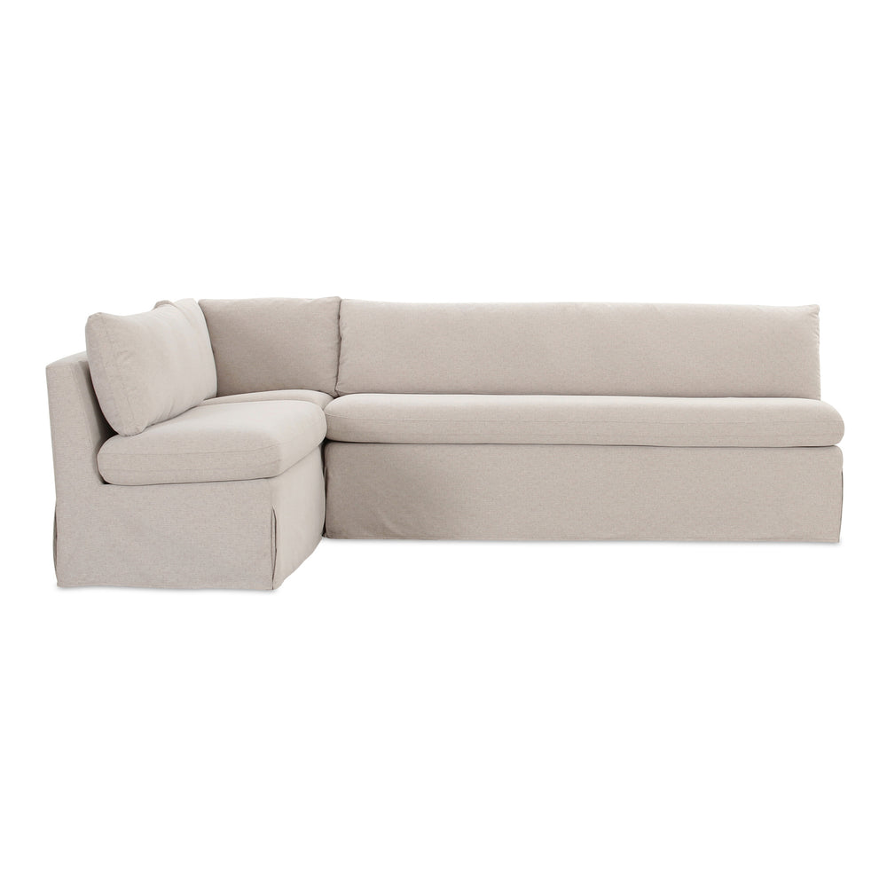 Fable L-Shape Dining Banquette Beige 100.5"