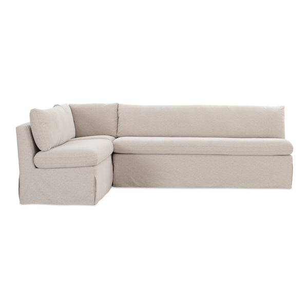 Fable L-Shape Dining Banquette Beige 100.5"