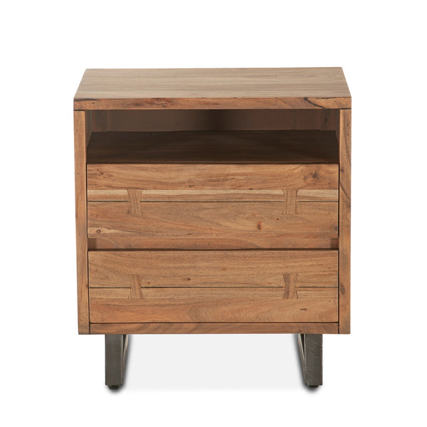 Aspen 24" Night Chest, Two Drawer and Shelf