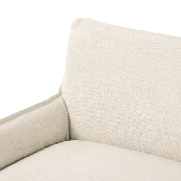 Addington Slipcover Bench in Brussels Natural