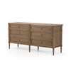 Toulouse 6 Drawer Dresser In Toasted Oak