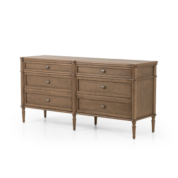 Toulouse 6 Drawer Dresser In Toasted Oak