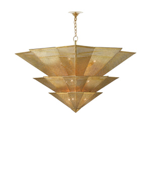 Hanway Chandelier In Antique Gold Leaf