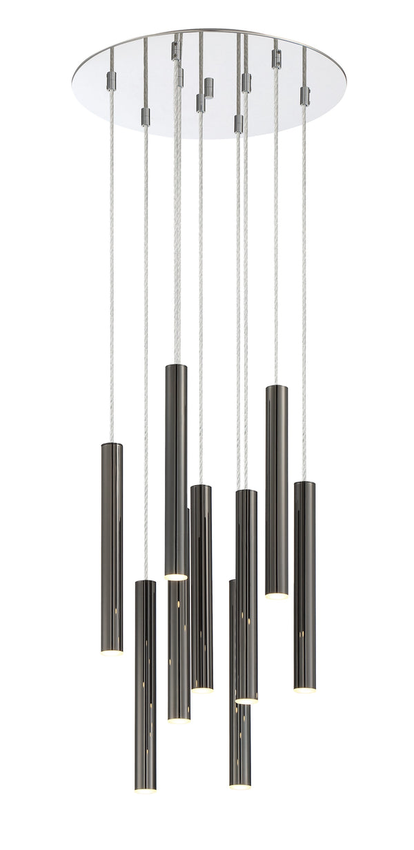 Forest 9 Light Island/Billiard in Chrome Finish
