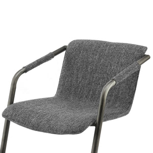 Indy Fabric Dining Side Chair In Blazer Dark Gray (Set of 2)