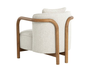 BEATRICE LOUNGE CHAIR - DOVE CREAM