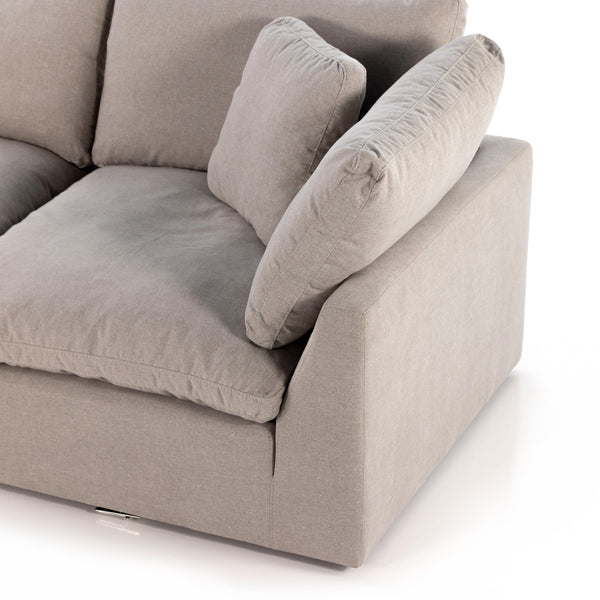 Stevie 4Pc Laf Sec Sofa W/Ottoman In Flannl