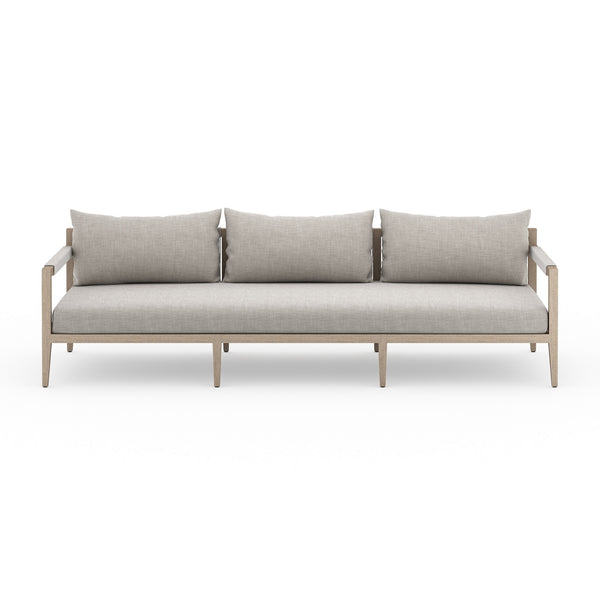 Sherwood Outdoor Sofa In 93" In Brown/Stone Gr