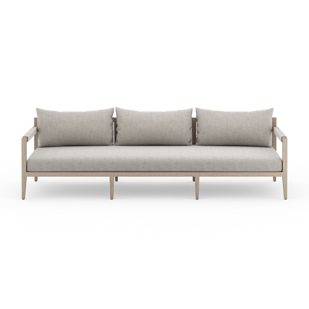 Sherwood Outdoor Sofa In 93" In Brown/Stone Gr