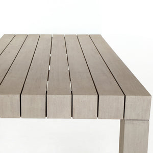Sonora Outdoor Dining Table In 87" In Grey