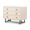 Van Rectangular Nightstand In Alabaster
