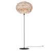 Eos Large Floor Lamp in Light Brown with Black Base