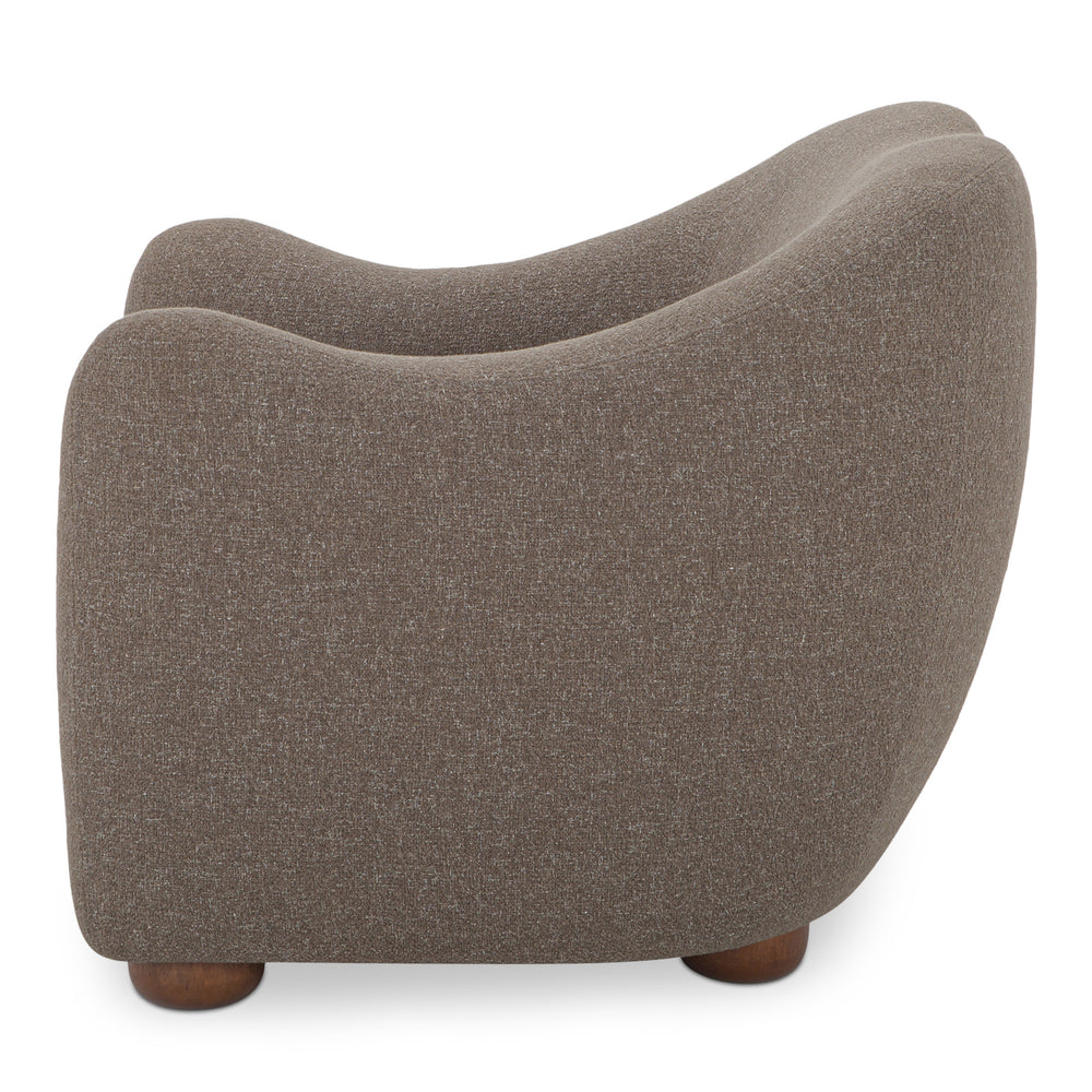 Moe's Bria Accent Chair with Brown Upholstery