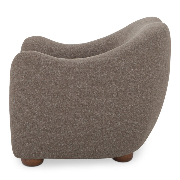 Moe's Bria Accent Chair with Brown Upholstery