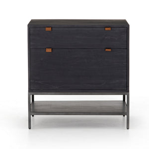 Trey Modular Filing Cabinet in Black Wash Poplar