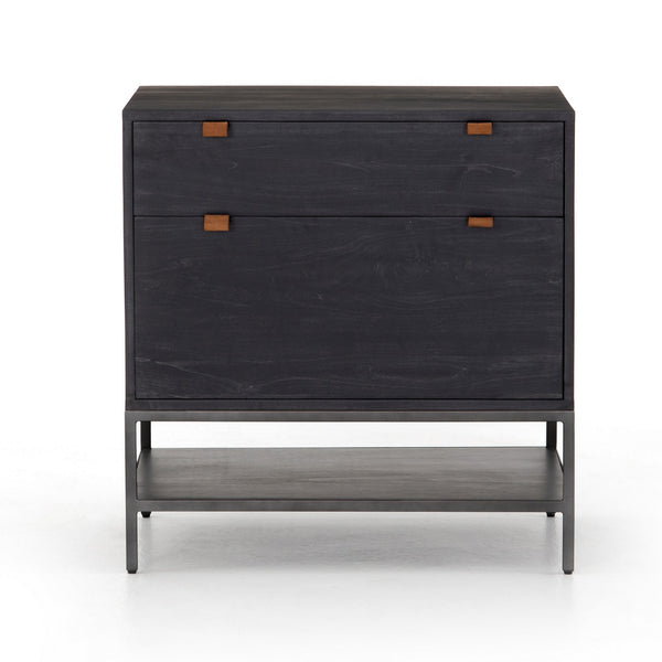 Trey Modular Filing Cabinet in Black Wash Poplar