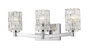 Aubrey 3 Light Vanity in Chrome Finish
