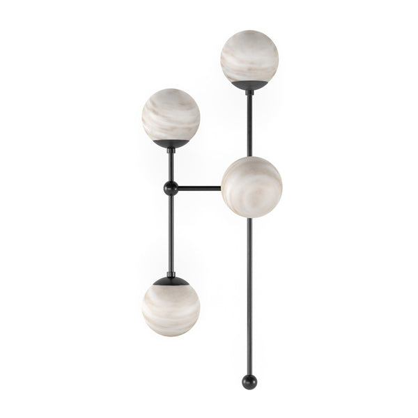 Armstrong 4 L Sconce - Black Gunmetal