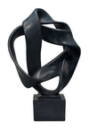 Intertwined Resin Decorative Table Object, Black