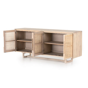 Clarita Sideboard In White Wash Mango