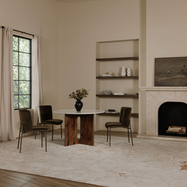 Moe's Stanley Marble Top Dining Table