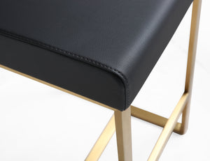 Denmark Black Gold Steel Counter Stool (Set of 2)