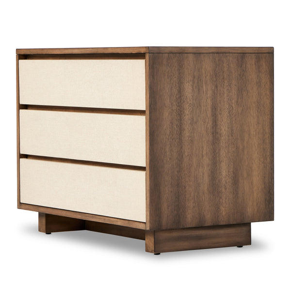 Grove Nightstand In Beige Painted Linen