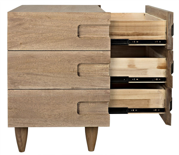 David 32" Side Table, Washed Walnut