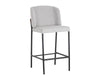 PEARCE COUNTER STOOL - LIGHT GREY / BRAVO COGNAC