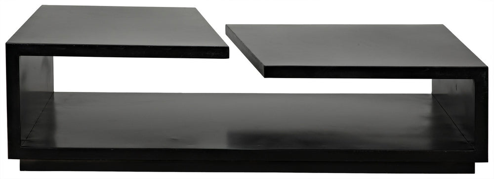 Shift Industrial Steel Coffee Table in Matte Black