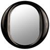 Oh Mirror in Charcoal Black Sungkai/Mindi Wood and Glass