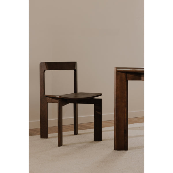 Moe's Daifuku Dining Chair Set of 2 in Brown