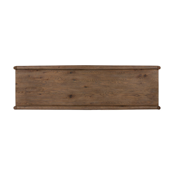 Glenview 6 Drawer Dresser In Weathered Oak