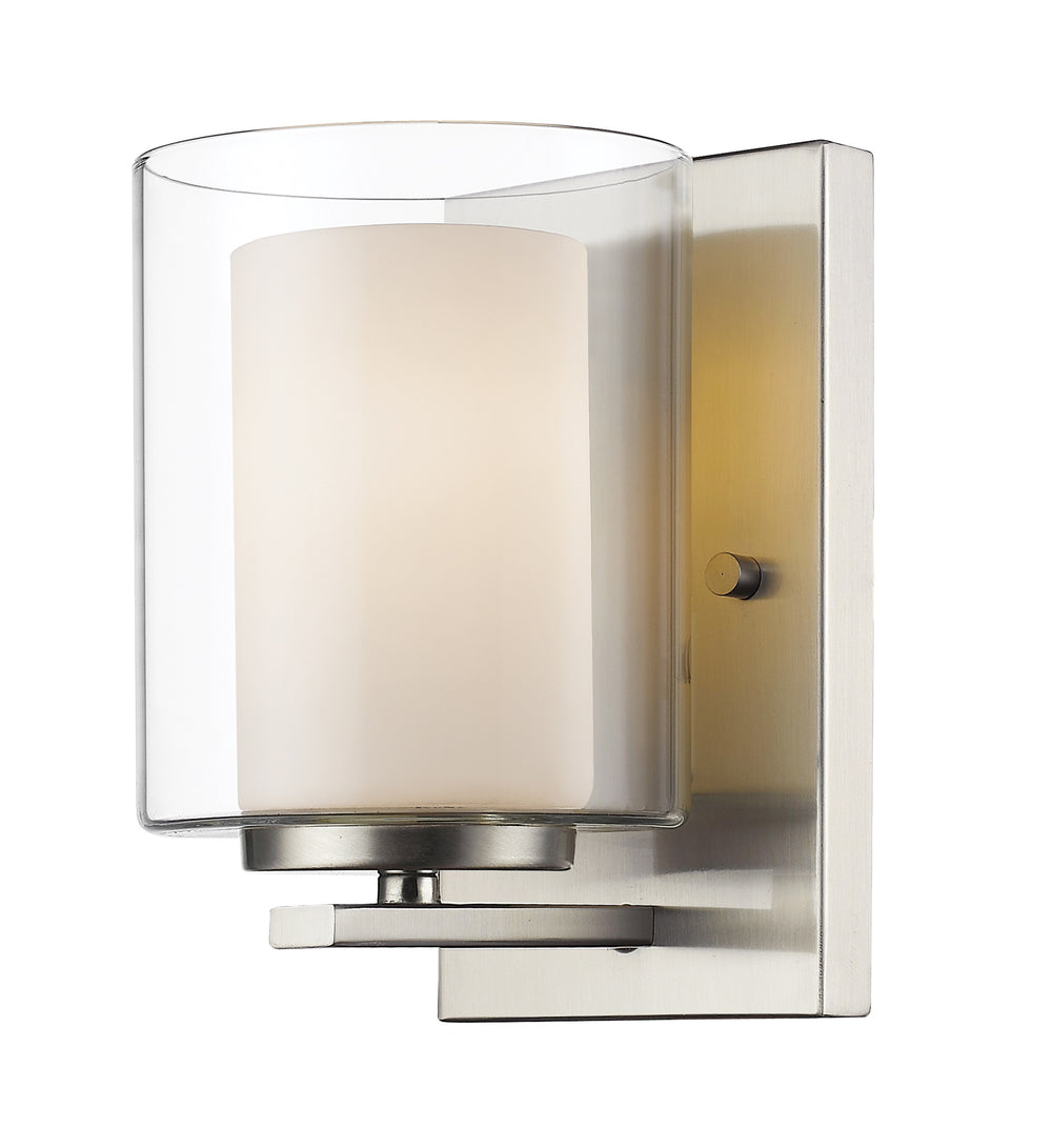 Willow 1 Light Wall Sconce in Brushed Nickel Finish