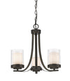 Willow 3 Light Chandelier in Olde Bronze Finish