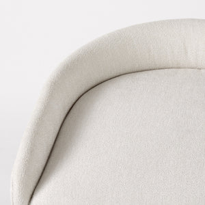 Hollyfield 20.5 x 19.7 x 32.7 Cream Fabric Seat W/ Gold Metal Base Bar Stool