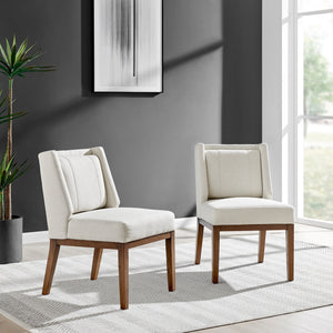 Ethan Fabric Dining Side Chair In Cardiff Cream